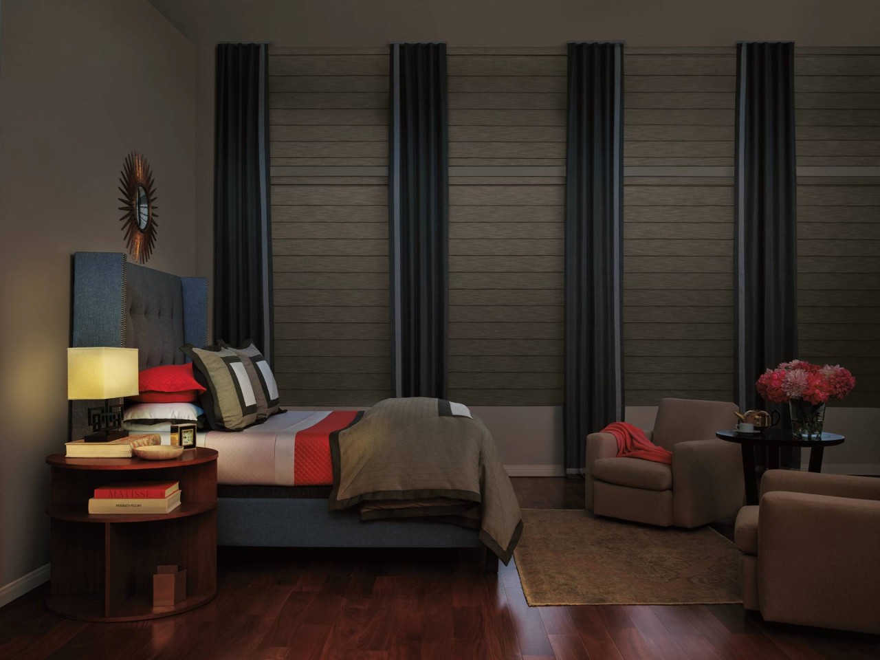 Hunter Douglas Vignette® Modern Roman Shades with Duolite® near Johnson City, Tennessee (TN)