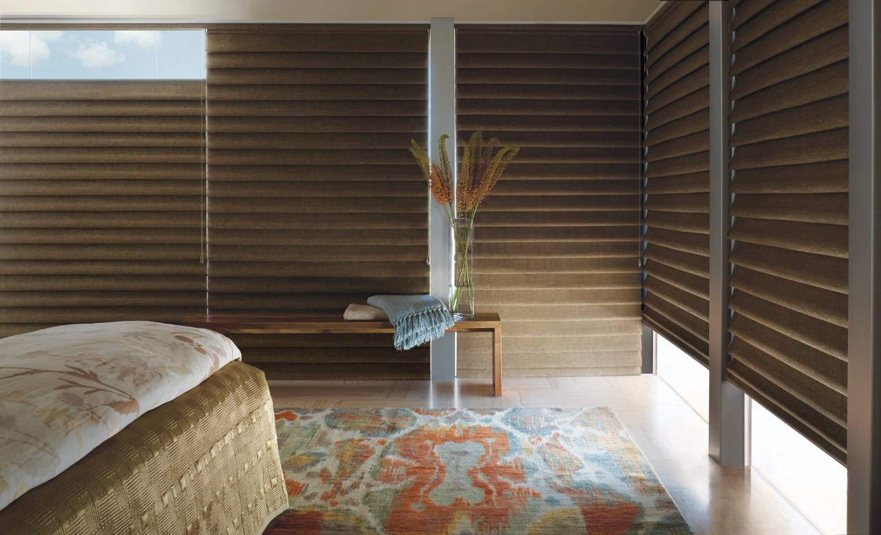 Room Darkening Linen Shades In The Bedroom near Johnson City, TN